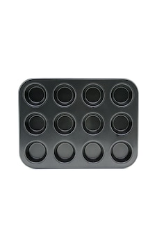 12'li Muffin Kek Kalıbı - Metal - Siyah Diğer 12'li Muffin Kek Kalıbı - Metal - Siyah Diğer