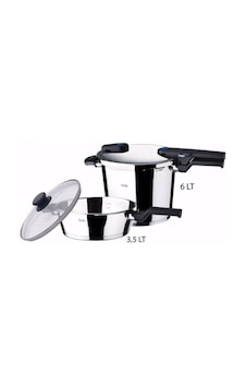Fissler Vitaquick Bluepoint 2'li Düdüklü Tencere Seti 6 LT + 3.5 LT