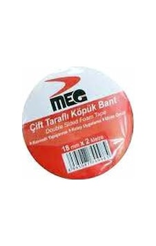 Meg Çift Taraflı Köpük Bant 18 Mm X 2 M- 25'li Paket Diğer Meg Çift Taraflı Köpük Bant 18 Mm X 2 M- 25'li Paket Diğer