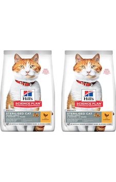 Hill's Sterilised Tavuklu Kısırlaştırılmış Yetişkin Kedi Maması 2 x 3 KG Hill's Sterilised Tavuklu Kısırlaştırılmış Yetişkin Kedi Maması 2 x 3 KG