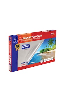 Kraf Laminasyon Filmi Parlak A4 100 Micron 100'lü Kraf Laminasyon Filmi Parlak A4 100 Micron 100'lü