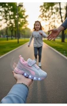 Enoch Gradyan Geçişli Ve Şeffaf Hava Tabanlı Çocuk Spor Ayakkabı Pembe Enoch Gradyan Geçişli Ve Şeffaf Hava Tabanlı Çocuk Spor Ayakkabı Pembe