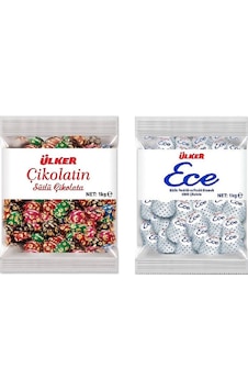 Ülker Ece Çikolata 1 KG + Ülker Çikolatin 1 KG Ülker Ece Çikolata 1 KG + Ülker Çikolatin 1 KG