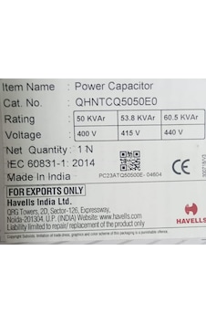 Havells Kondansatör Qhntcq5050e0 50kv 400v