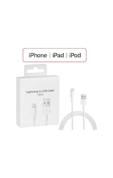 İphone 14-13-12-11 Xr Xs 8-7 Lighting 1metre Usb Şarj Kablosu- 5775 İphone 14-13-12-11 Xr Xs 8-7 Lighting 1metre Usb Şarj Kablosu- 5775