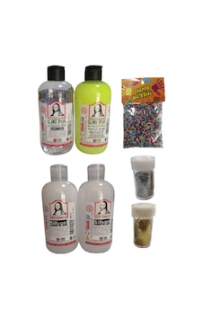 Slime Slaym Yapma Seti 250Ml 4 Adet + Toz Sim 2 Adet + Köpük N11.165 Slime Slaym Yapma Seti 250Ml 4 Adet + Toz Sim 2 Adet + Köpük N11.165