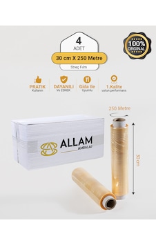 1 Koli 4 Adet 30cm X 250mt Gıda Streç Film Yemekçiler Çiğ Köfteciler Ve Şarküteriler İçin 1.kalite 1 Koli 4 Adet 30cm X 250mt Gıda Streç Film Yemekçiler Çiğ Köfteciler Ve Şarküteriler İçin 1.kalite