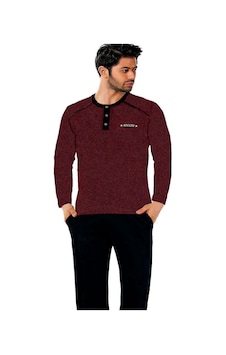 Alimer Edy1137Ukb O Yaka Patlı Büyük Beden Erkek Pijama Takımı