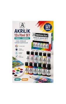 Akrilik Boya 12 Renk Pastel Ve Ana Renk 1 Paket Monalisa 70 Ml 12 Li Akrilik Boya Resim Dersi Tuval Ahşap Taş Boya Seti Çok Renkli Akrilik Boya 12 Renk Pastel Ve Ana Renk 1 Paket Monalisa 70 Ml 12 Li Akrilik Boya Resim Dersi Tuval Ahşap Taş Boya Seti Çok Renkli