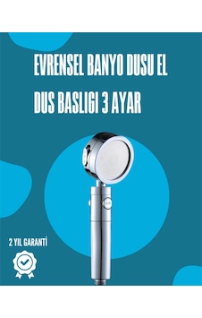Su Tasarruflu Ve Kolay Kurulumlu El Duş Başlığı Yüksek Performans Beyaz Su Tasarruflu Ve Kolay Kurulumlu El Duş Başlığı Yüksek Performans Beyaz