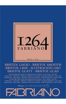 Fabriano 1264 Bristol Smooth Bristol Çizim Defteri 200 G A3 50 Fabriano 1264 Bristol Smooth Bristol Çizim Defteri 200 G A3 50