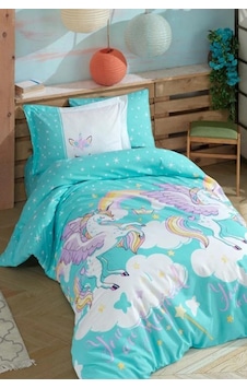 Magical Tek Kişilik Poplin Nevresim Takımı Aqua Aqua Magical Tek Kişilik Poplin Nevresim Takımı Aqua Aqua
