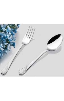 İnter Çelik Bahar Model Kaşık &Çatal 60 Parça Kutulu Set Gümüş İnter Çelik Bahar Model Kaşık &Çatal 60 Parça Kutulu Set Gümüş