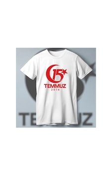 Vexor 15 Temmuz Demokrasi Ve Milli Birlik 2016 Anma Baskılı Bisiklet Yaka T-shirt - Beyaz Çok Renkli Vexor 15 Temmuz Demokrasi Ve Milli Birlik 2016 Anma Baskılı Bisiklet Yaka T-shirt - Beyaz Çok Renkli