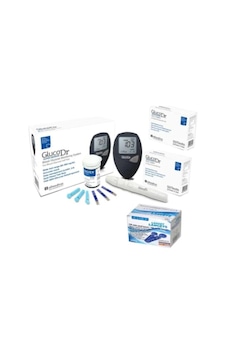 Gluco Dr Şeker Ölçüm Cihazı + 100 Adet Strip + 100 Adet Lanset Gluco Dr Şeker Ölçüm Cihazı + 100 Adet Strip + 100 Adet Lanset