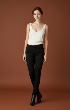Skinny Kalıp Kadın Pantolon-byn-36000 Siyah