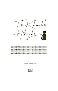 Tek Kelimelik Hikayeler - Yunus Emre Vural - Çıra Yayınları Tek Kelimelik Hikayeler - Yunus Emre Vural - Çıra Yayınları