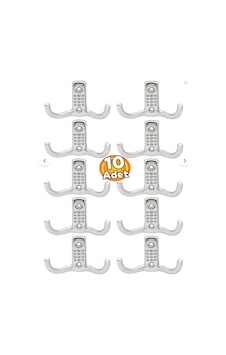 Noktalı Krom Renk Portmanto Askı Krom Küçük Dolap Elbise Havlu Askısı 10 Adet Metalik Metalik Noktalı Krom Renk Portmanto Askı Krom Küçük Dolap Elbise Havlu Askısı 10 Adet Metalik Metalik