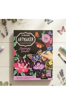 Artmaker Magnificent Mandalas Kazımalı Boyama Seti 16 Panel, Şablon Ve Kalemli Mandala Scratch Art Kit Mor