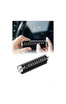 Tineke Metal Kasa Araç İçi Telefon Numaratör Çevirmeli Gizlenebilir Park Telefon Numarası Aparatı