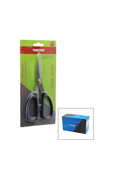 Taksun Gl-127 7½" Terzi Makası Alman Stil Abs Renkli Plastik Saplı, Bakır Pim- 12'li Paket