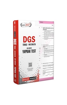 Pegem 2027 Dgs Türkçe-matematik Çek Kopart Yaprak Test Pegem 2027 Dgs Türkçe-matematik Çek Kopart Yaprak Test