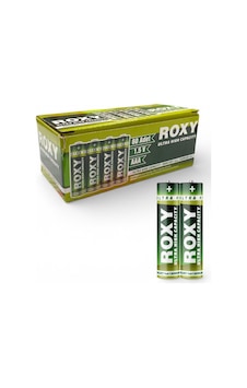 Roxy Aaa Pvc Kılıflı Çinko Karbon Pil - 60 Adet Roxy Aaa Pvc Kılıflı Çinko Karbon Pil - 60 Adet