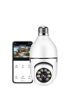 Panoramik Led Ampul Kamera Çift Wifi 360 Derece Panoramik Görüntüleme Kablosuz Ev Gözetleme Kamerası-999 Panoramik Led Ampul Kamera Çift Wifi 360 Derece Panoramik Görüntüleme Kablosuz Ev Gözetleme Kamerası-999