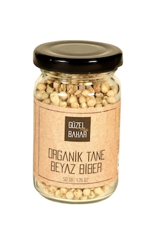 Güzel Ada Gıda Organik Tane Beyaz Biber 50 G Güzel Ada Gıda Organik Tane Beyaz Biber 50 G