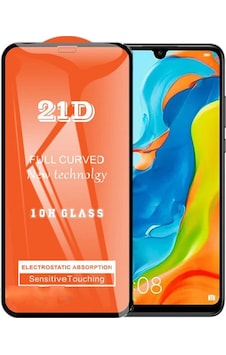 Huawei P30 Lite Ekran Koruyucu 21D Tam Kaplayan Kavisli Huawei P30 Lite Ekran Koruyucu 21D Tam Kaplayan Kavisli