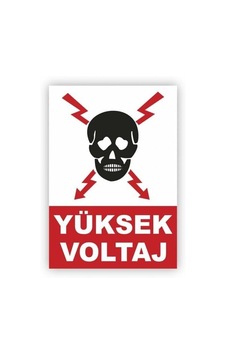 Uyarı Levhası Yüksek Voltaj H0\ Uyarı Levhası Yüksek Voltaj H0\