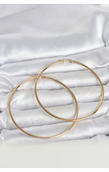 Mey İthalat 316l Çelik Gold Renk 70 Mm Kadın Halka Küpe Çok Renkli Mey İthalat 316l Çelik Gold Renk 70 Mm Kadın Halka Küpe Çok Renkli