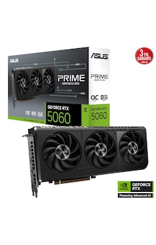 Asus Prıme-rtx5060-o8g-nvıdıa-geforce-rtx 5060-8gb Gddr7-128bit-- Asus Prıme-rtx5060-o8g-nvıdıa-geforce-rtx 5060-8gb Gddr7-128bit--