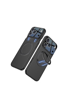 Apple Uyumlu iPad iPhone 17 Pro Kılıf M-safe Şarj Özellikli 360 Derece Standlı Çift Parçalı Zore Torino Kapak Çok Renkli
