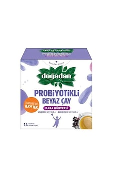 Doğadan Beyaz Çay Probiyotikli Kara Mürverli 21gr 14 Süzen Poşet Doğadan Beyaz Çay Probiyotikli Kara Mürverli 21gr 14 Süzen Poşet