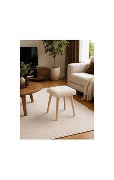 Solo Teddy Kumaş Kaplı Tabure Puf Makyaj Masası Mutfak Balkon Salon Ahşap Ayaklı Tabure Kare Beyaz Beyaz Solo Teddy Kumaş Kaplı Tabure Puf Makyaj Masası Mutfak Balkon Salon Ahşap Ayaklı Tabure Kare Beyaz Beyaz
