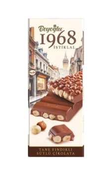 1968 İstiklal Bol Sütlü Fındıklı Çikolata 95gr 1968 İstiklal Bol Sütlü Fındıklı Çikolata 95gr