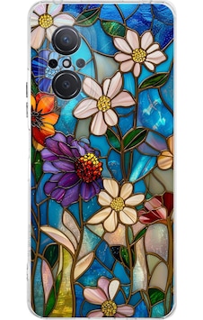 Printify Huawei Nova 9 Se İle Uyumlu Vitray Mavi Bahar Tasarımlı Şeffaf Silikon Kılıf Şeffaf Printify Huawei Nova 9 Se İle Uyumlu Vitray Mavi Bahar Tasarımlı Şeffaf Silikon Kılıf Şeffaf