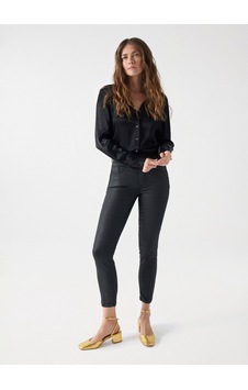 Salsa Jeans Siyah Kadın Orta Bel Cropped Fit Denim Pantolon 21001085 Salsa Jeans Siyah Kadın Orta Bel Cropped Fit Denim Pantolon 21001085