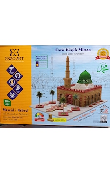 Enzo Art Profesyonel Maket Mescid-i Nebevi 26 37 26cm , 1/50 Ölçek , 500parça , 3 Kademeli Işıklı