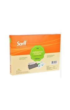 Sarff A5 Laminasyon Film 125 Micron 15.5X21.6 CM 100'lü Paket Sarff A5 Laminasyon Film 125 Micron 15.5X21.6 CM 100'lü Paket