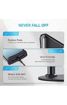 Ht-45 Metal Cep Telefonu Ve Tablet Standı Döner Başlıklı 360 Derece Döner 4,7-10,5 İnch Uyumlu Ht-45 Metal Cep Telefonu Ve Tablet Standı Döner Başlıklı 360 Derece Döner 4,7-10,5 İnch Uyumlu