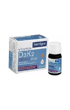 Sorvagen Vitamin D3k2 İçeren Takviye Edici Gıda 20ml Damla Sorvagen Vitamin D3k2 İçeren Takviye Edici Gıda 20ml Damla