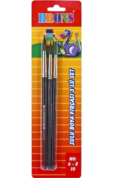 Sulu Boya Fırçası Fırça Seti 3 Lü no 6-8-10 Sulu Boya Fırçası Fırça Seti 3 Lü no 6-8-10