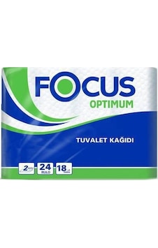 Focus Optimum Çift Katlı Tuvalet Kağıdı 3 x 24 Rulo Focus Optimum Çift Katlı Tuvalet Kağıdı 3 x 24 Rulo
