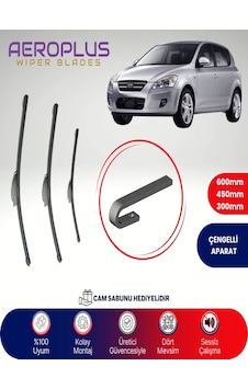 Aeroplus Kia Ceed Ön Arka Muz Silecek Takımı 2009-2012 Aeroplus Kia Ceed Ön Arka Muz Silecek Takımı 2009-2012
