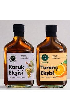 Koruk Ekşisi Ve Turunç Ekşisi - Tatlı Ekşi Hasat 2 Adet 280 Gr Koruk Ekşisi Ve Turunç Ekşisi - Tatlı Ekşi Hasat 2 Adet 280 Gr