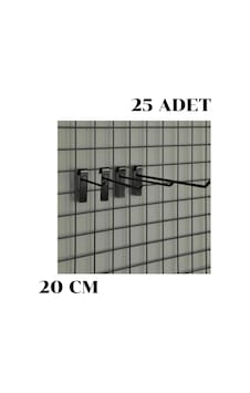 25 adet 20 Cm Tel Pano Kancası Raf Askısı Siyah 25 adet 20 Cm Tel Pano Kancası Raf Askısı Siyah