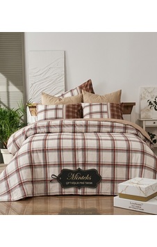 Minteks Home Çift Kişilik Pike Takimi Kahverengi
