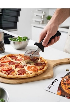Cooker Pizza Kesme Ruleti 9 Cm Gri-siyah